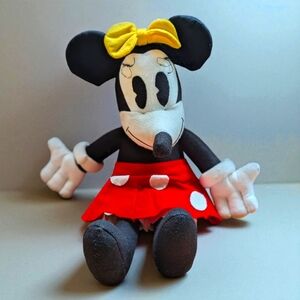 Minnie Mouse‎ Handmade Plush Doll | 1970s Retro Character | Mid Century Nursery